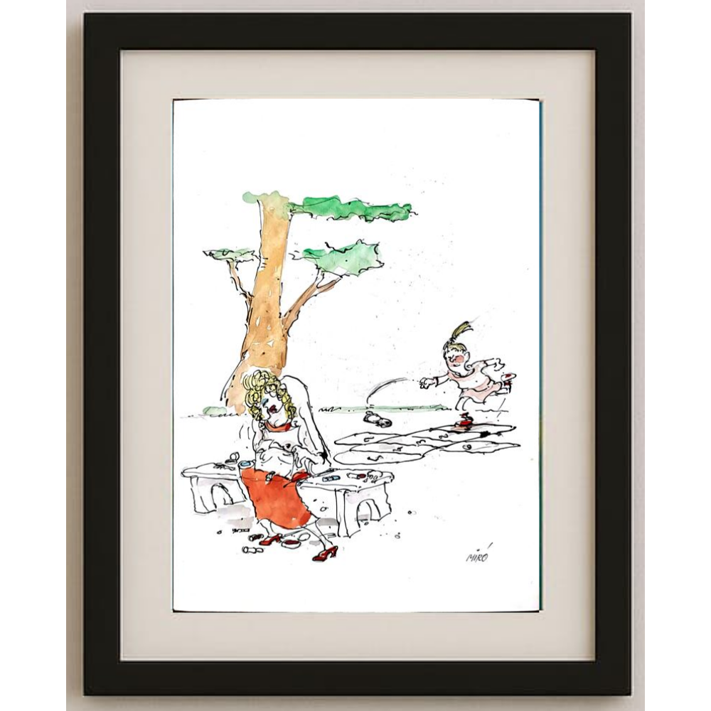 Georgijevski Miroslav 29x21cm Orijinal Karikatür BOD00274