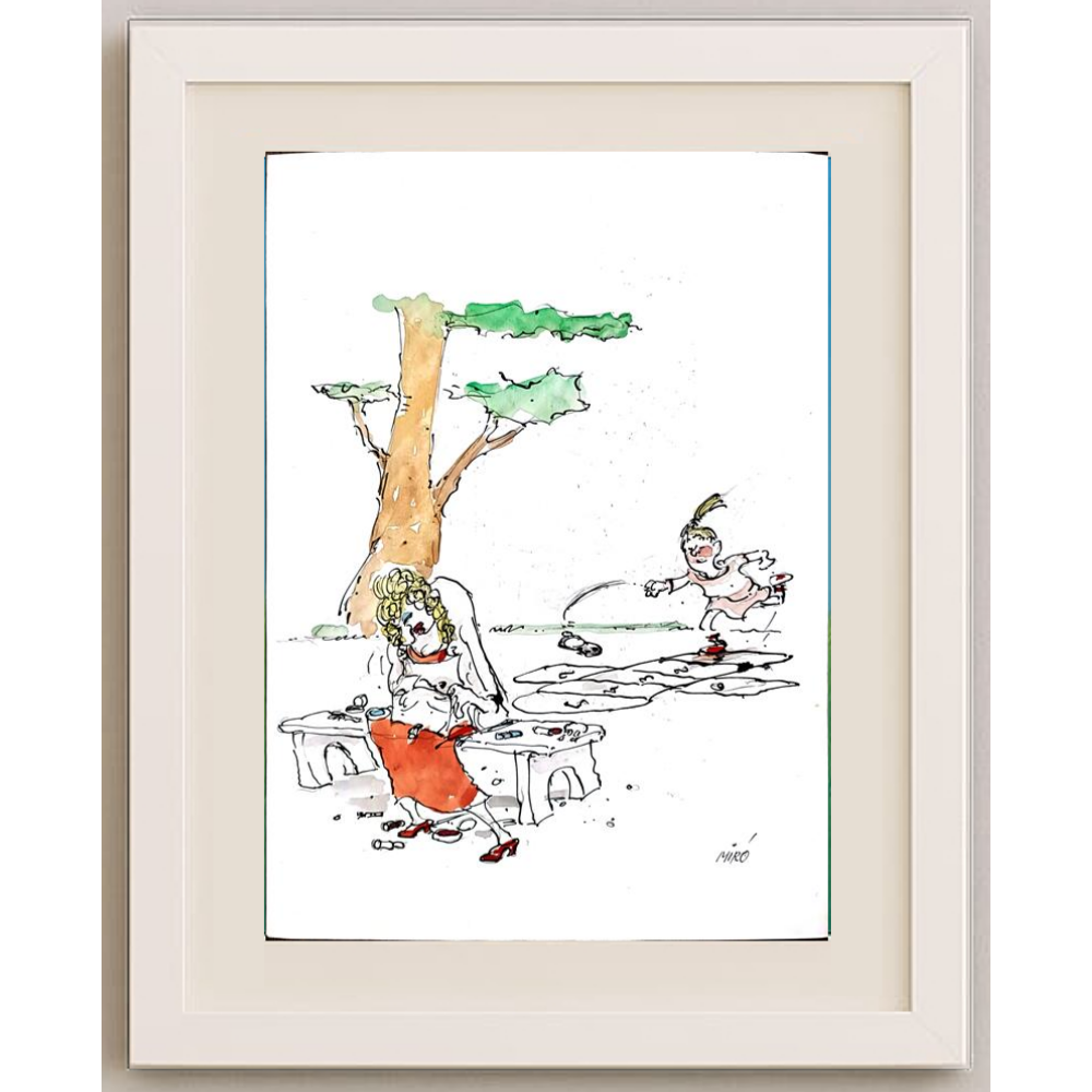Georgijevski Miroslav 29x21cm Orijinal Karikatür BOD00274