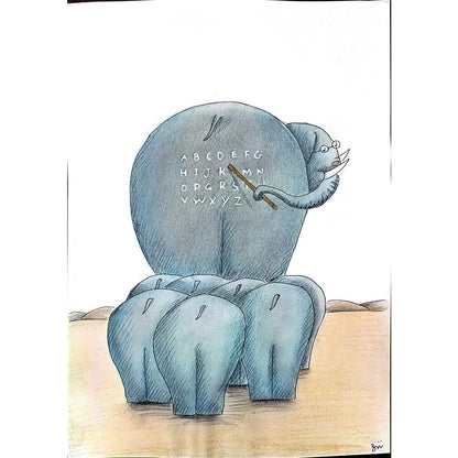 Masoud Ziaei Zardkhashoei 29x21cm Original Cartoon BOD00276