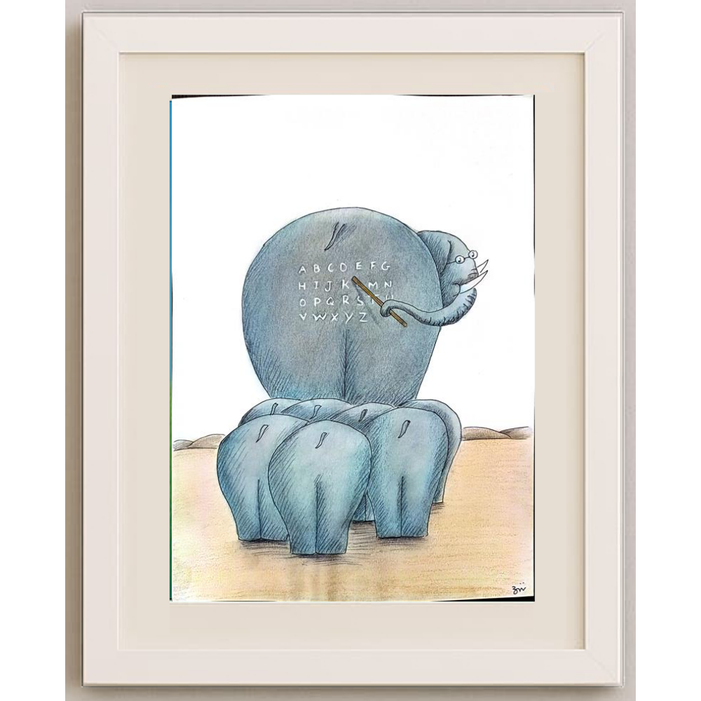 Masoud Ziaei Zardkhashoei 29x21cm Original Cartoon BOD00276