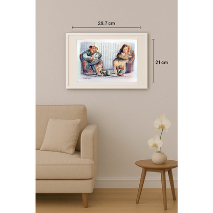 Ali Mardomi 29x21cm Orijinal Karikatür BOD00278