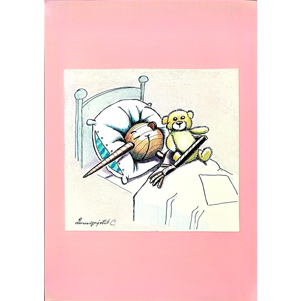 Sasha Dimitrijevic 29x21cm Orijinal Karikatür BOD00282