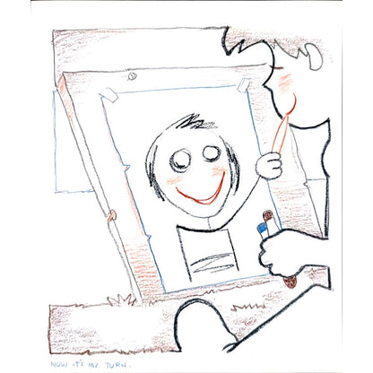 Terry Wilson 25x21cm Orijinal Karikatür BOD00284