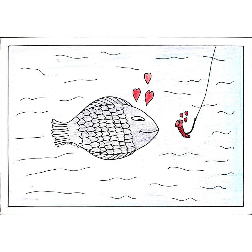Dragan Milunovic 29x21cm Orijinal Karikatür BOD00287