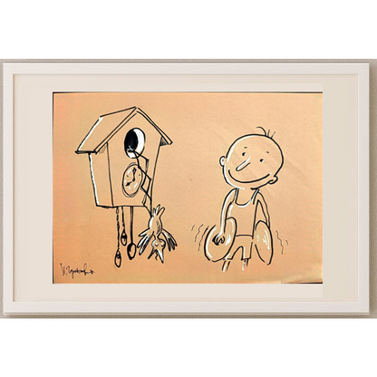 Nickolay Chernyshev 29x21cm Orijinal Karikatür BOD00289