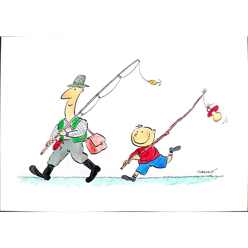 Ivan Haramija 29x21cm Orijinal Karikatür BOD00294
