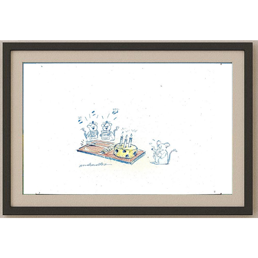 Andre Nollet 29x21cm Orijinal Karikatür BOD00302