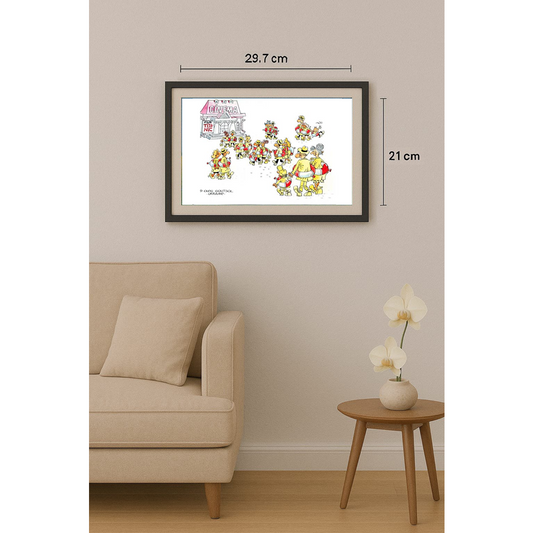 Oleg Goutsol 29x21cm Original Cartoon BOD00305