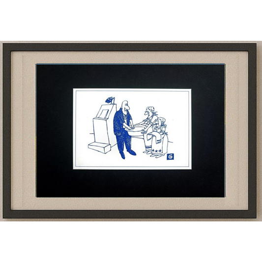 Unknown 15x10cm Orijinal Karikatür BOD00322