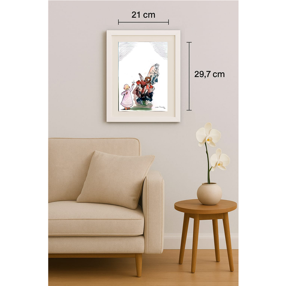 Zlatko Krstevski 29x21cm Original Cartoon BOD00324