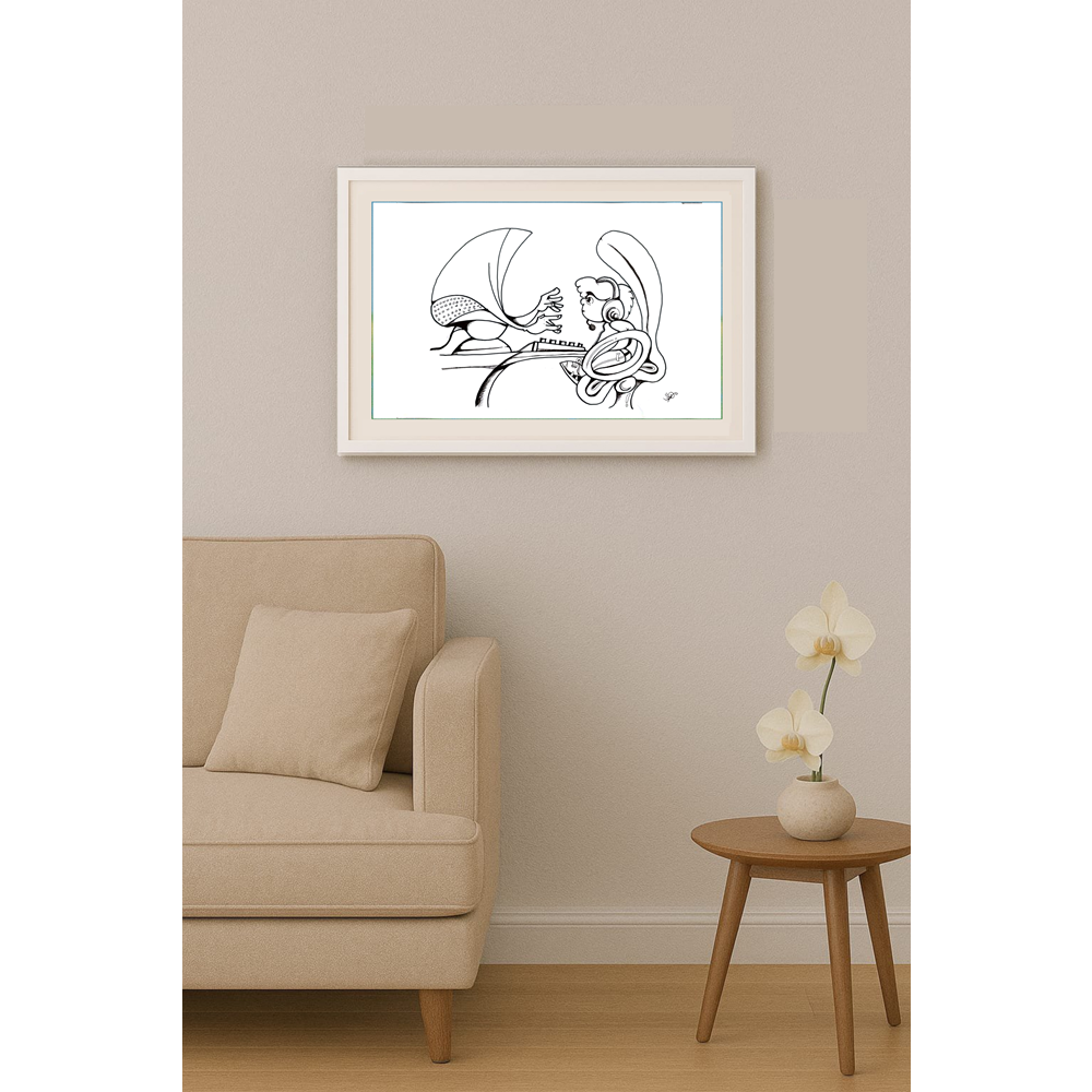 Morhaf Youssef 29x21cm Original Cartoon BOD00326
