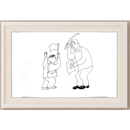 Hua Ting Huan 29x21cm Orijinal Karikatür BOD00328