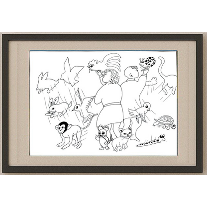 Hua Ting Huan 29x21cm Orijinal Karikatür BOD00329