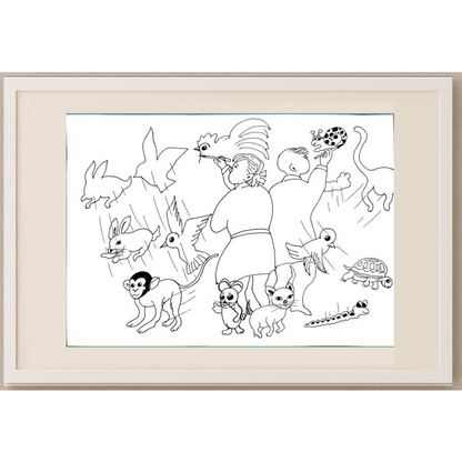 Hua Ting Huan 29x21cm Orijinal Karikatür BOD00329
