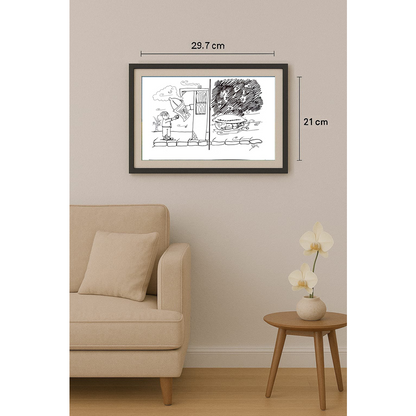IşılayÖzalp 29x21cm Orijinal Karikatür BOD00330