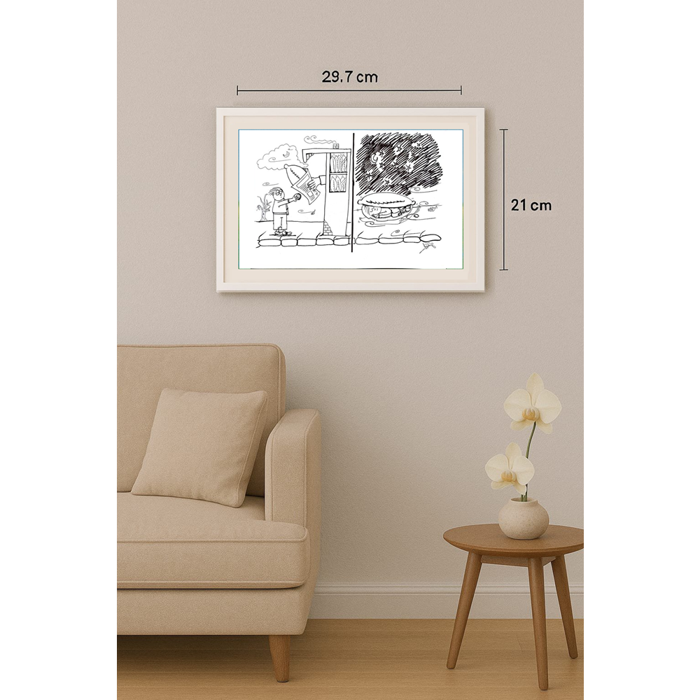 IşılayÖzalp 29x21cm Orijinal Karikatür BOD00330