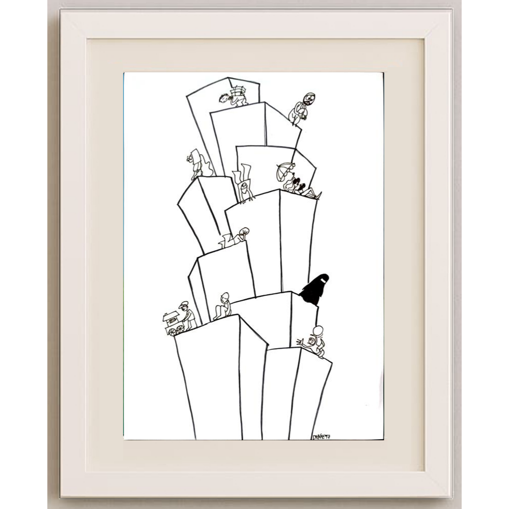 Deniz Koç 29x21cm Orijinal Karikatür BOD00332