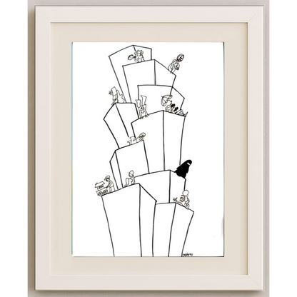 Deniz Koç 29x21cm Orijinal Karikatür BOD00332
