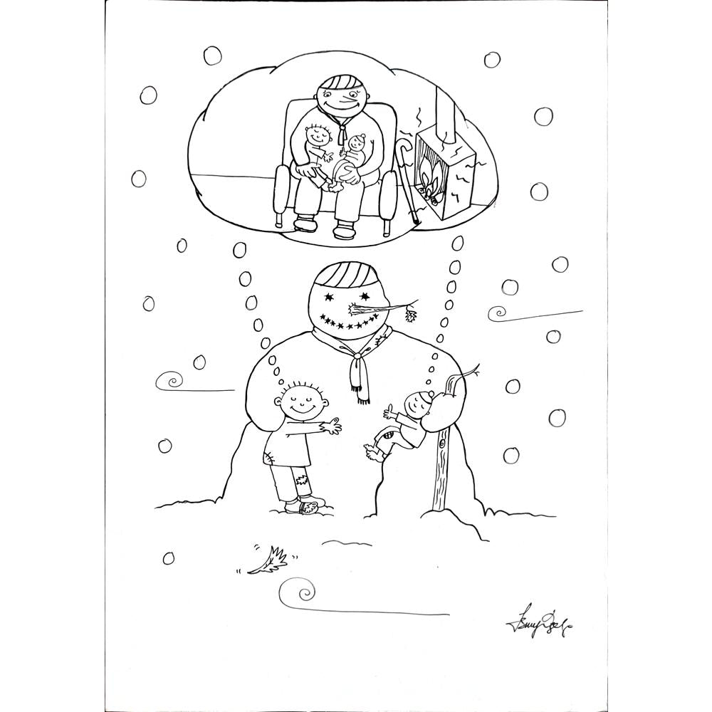 Işılay Özalp 29x21cm Original Cartoon BOD00333