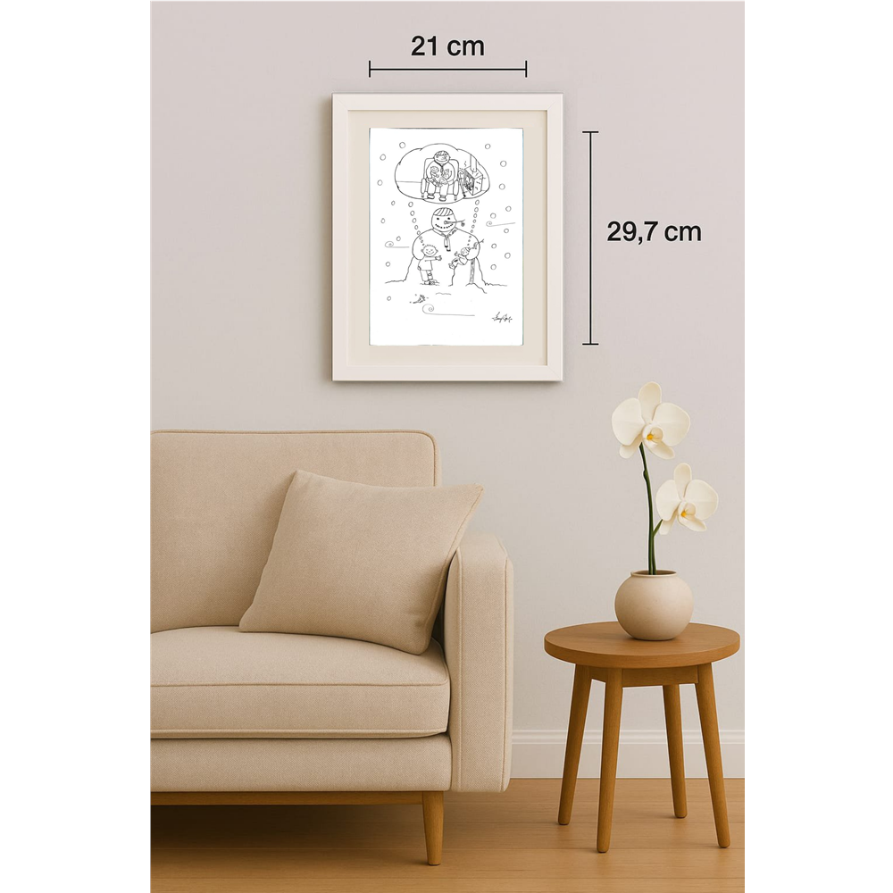 Işılay Özalp 29x21cm Original Cartoon BOD00333