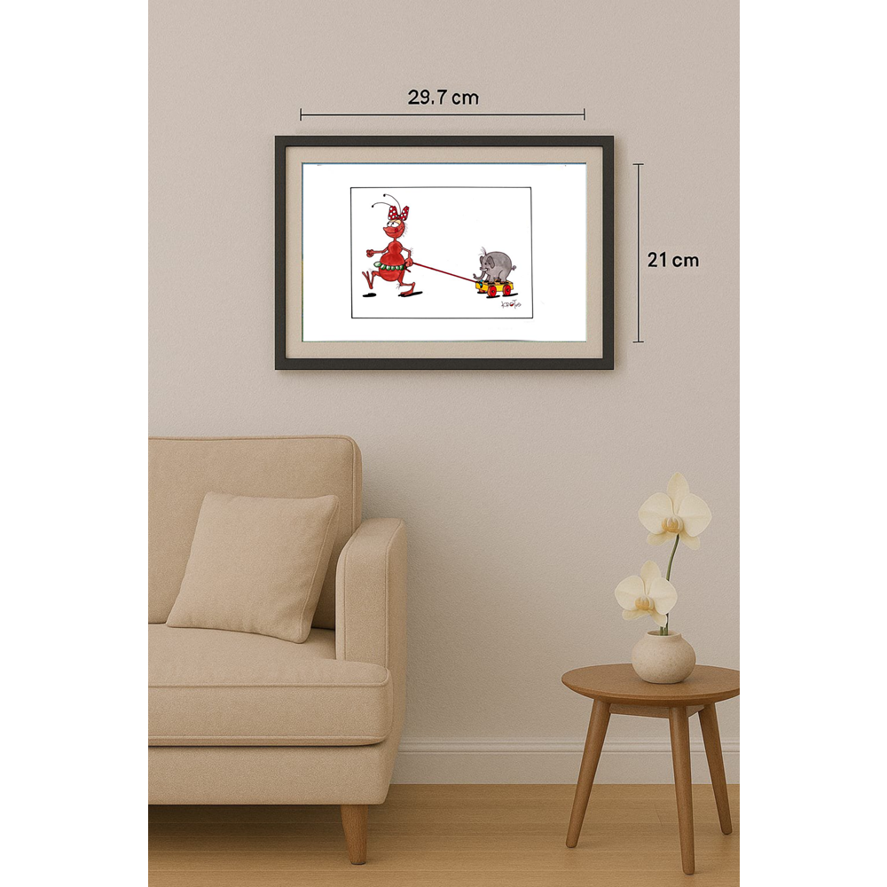 Tadeusz Krotos 29x21cm Original Cartoon BOD00335
