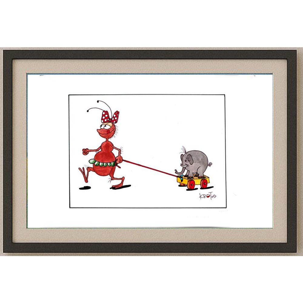 Tadeusz Krotos 29x21cm Original Cartoon BOD00335