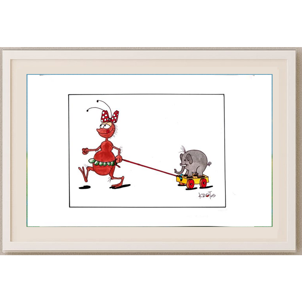 Tadeusz Krotos 29x21cm Original Cartoon BOD00335