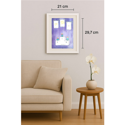 Hu Xuming 29x21cm Orijinal Karikatür BOD00338