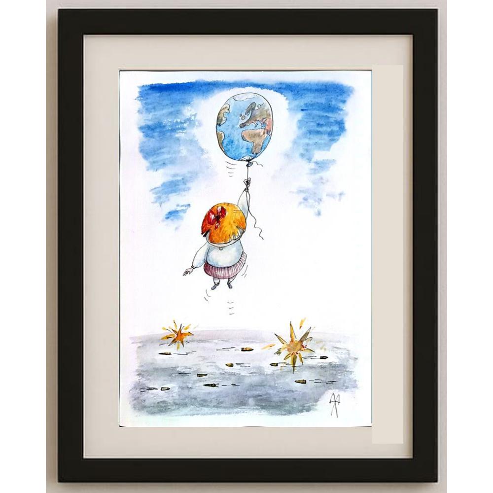 Bretislav Kovarik 29x21cm Orijinal Karikatür BOD00340