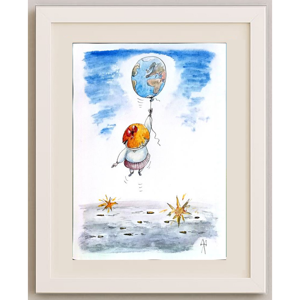 Bretislav Kovarik 29x21cm Orijinal Karikatür BOD00340