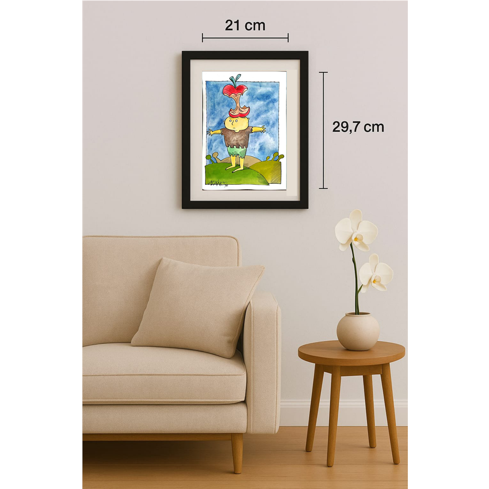 Adan Iglesias Toledo 29x21cm Original Cartoon BOD00343