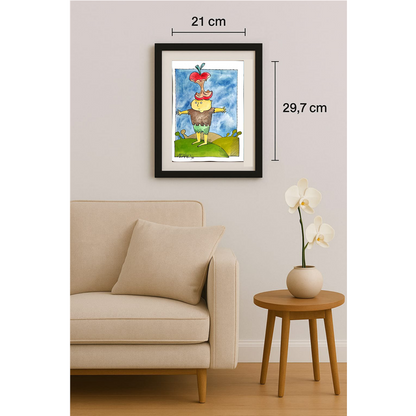 Adan Iglesias Toledo 29x21cm Original Cartoon BOD00343