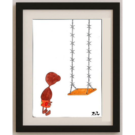 Louis Pol 29x21cm Orijinal Karikatür BOD00344