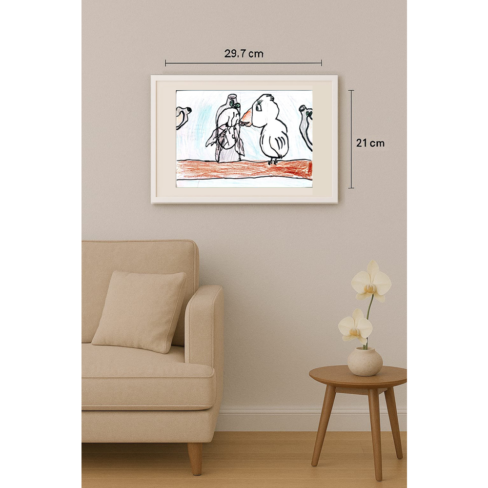 Aova Matukoluh 29x21cm Orijinal Karikatür BOD00345