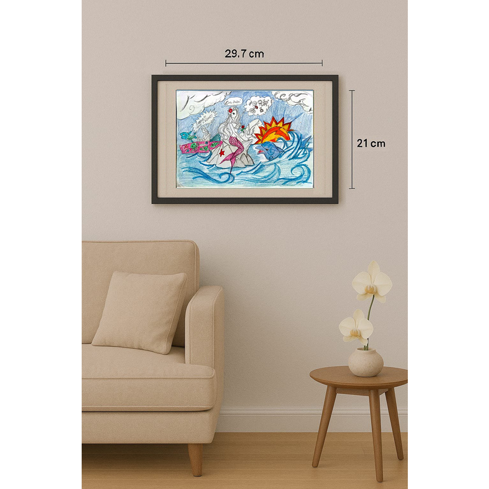 Lazar Lapac 29x21cm Orijinal Karikatür BOD00347