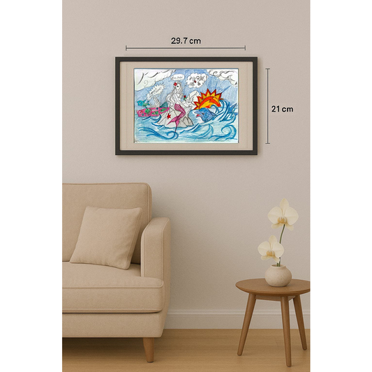 Lazar Lapac 29x21cm Orijinal Karikatür BOD00347