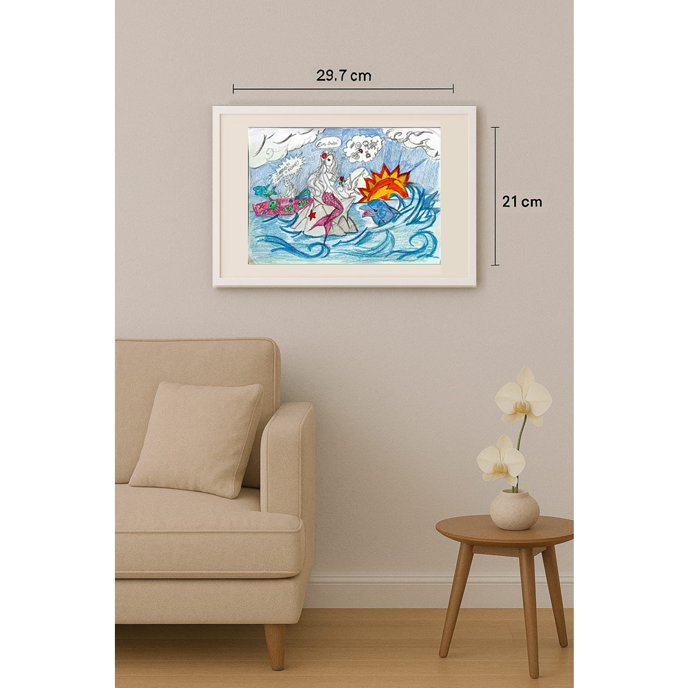 Lazar Lapac 29x21cm Orijinal Karikatür BOD00347
