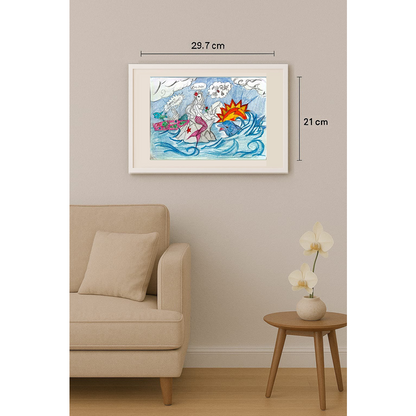 Lazar Lapac 29x21cm Orijinal Karikatür BOD00347