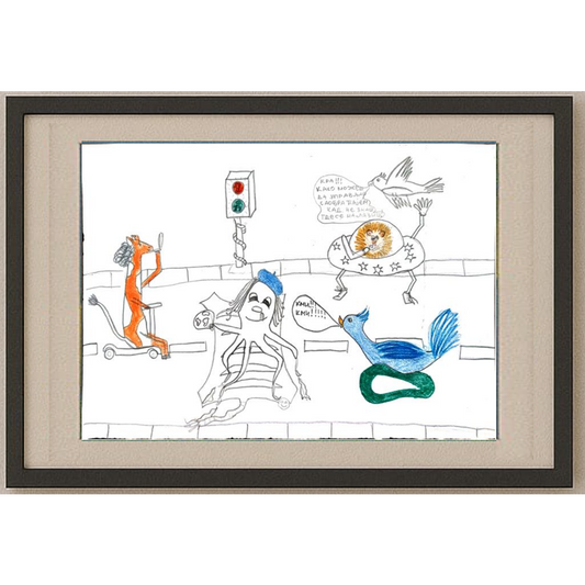 Katariha Lombaver 29x21cm Orijinal Karikatür BOD00348