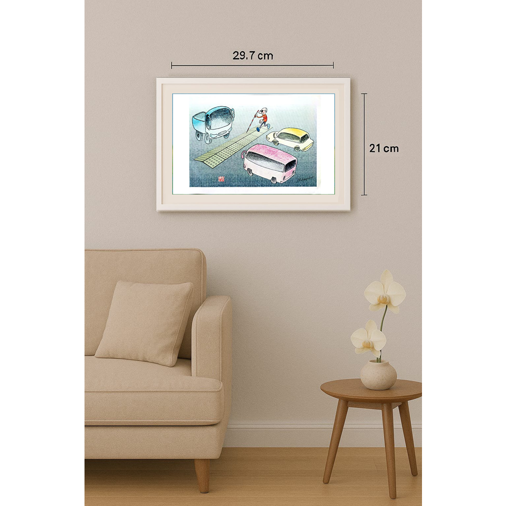 Ma Heng Chao 29x21cm Orijinal Karikatür BOD00351