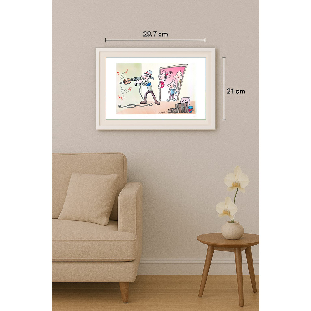 Ma Heng Chao 29x21cm Orijinal Karikatür BOD00352