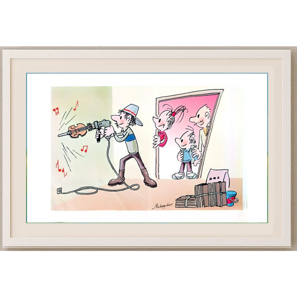 Ma Heng Chao 29x21cm Orijinal Karikatür BOD00352