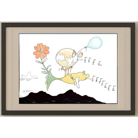 Clever Stranger 29x21cm Original Cartoon BOD00353