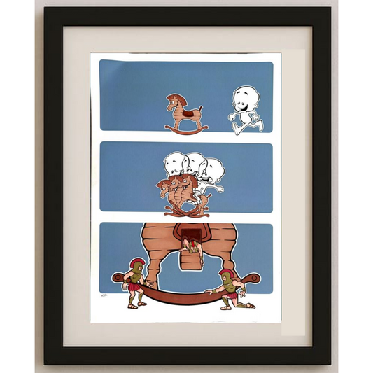 Chris Hovian 29x21cm Orijinal Karikatür BOD00355