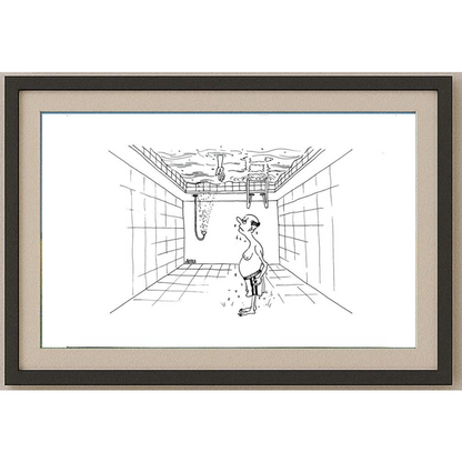 Winfried Besslich 29x21cm Orijinal Karikatür BOD00358