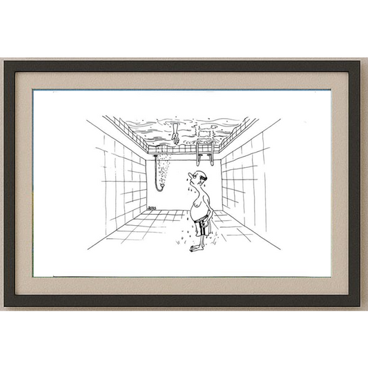 Winfried Besslich 29x21cm Orijinal Karikatür BOD00358