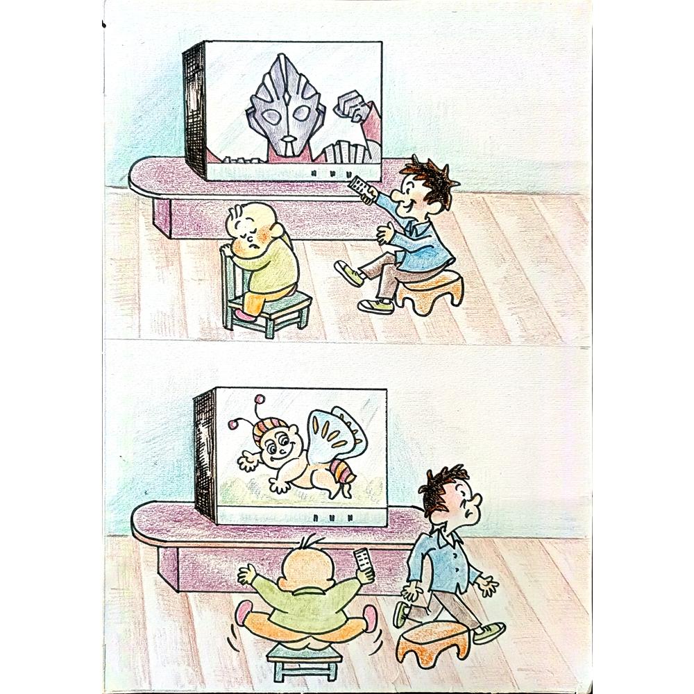 Li Xin 29x21cm Orijinal Karikatür BOD00359