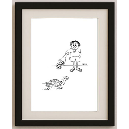 Winfried Besslich 29x21cm Orijinal Karikatür BOD00360