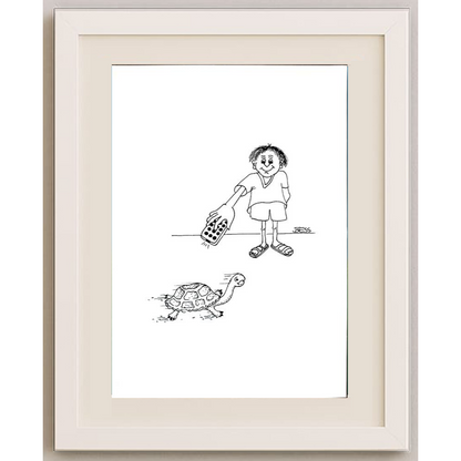 Winfried Besslich 29x21cm Orijinal Karikatür BOD00360
