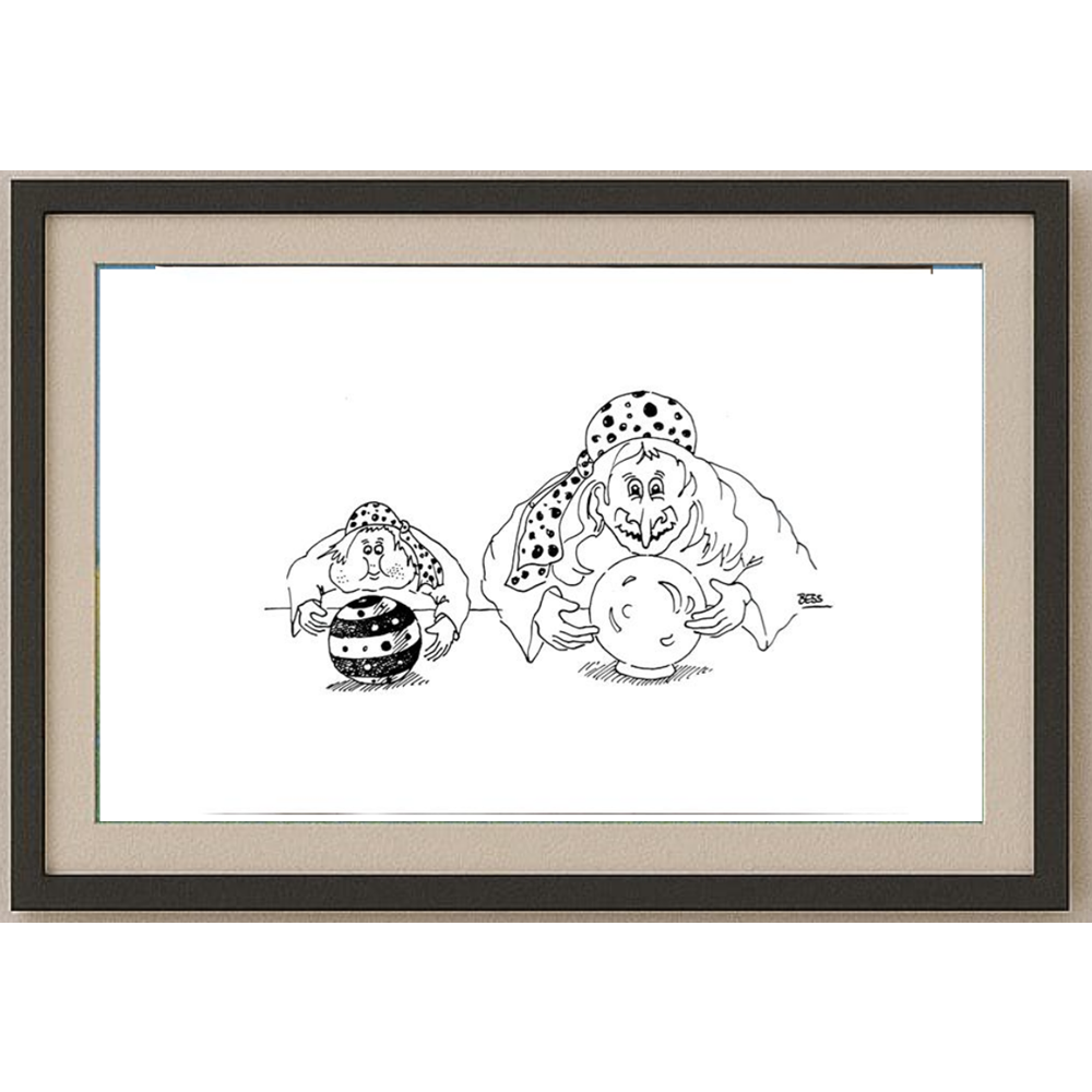 Winfried Besslich 29x21cm Orijinal Karikatür BOD00361